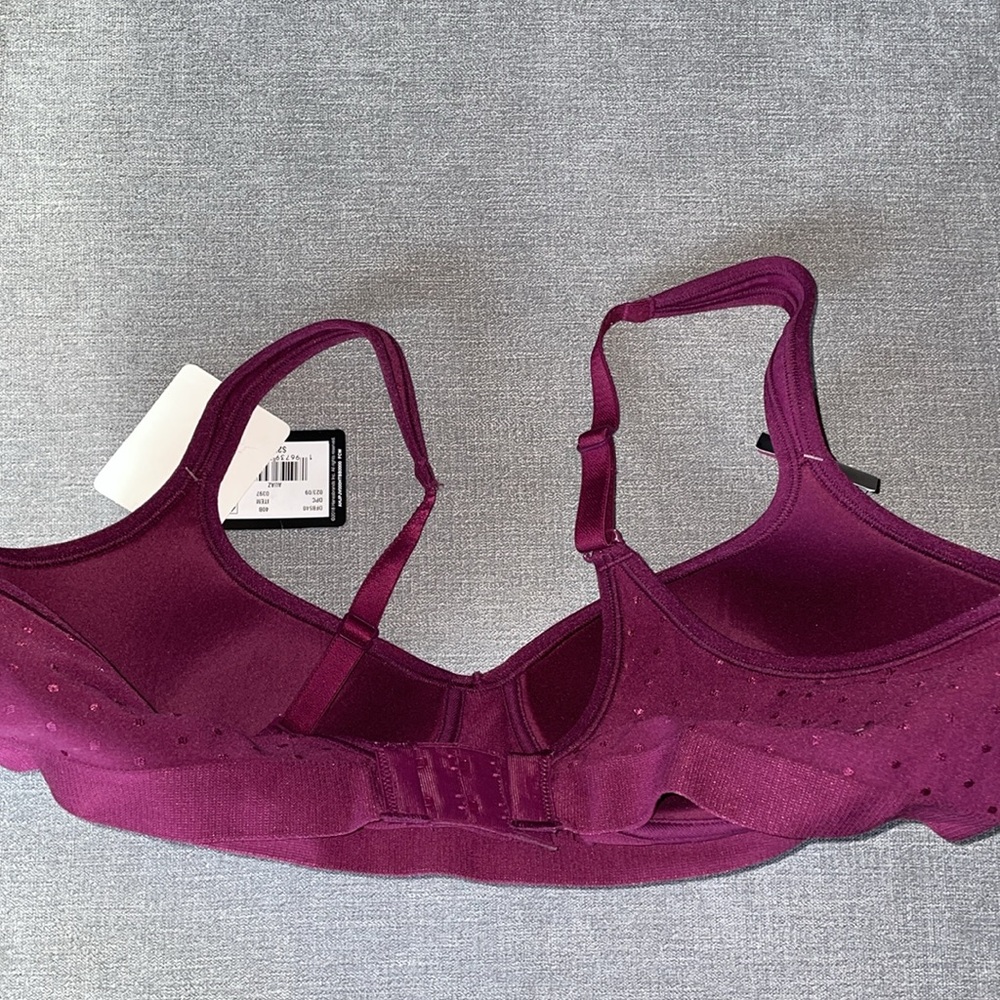 Beauty by Bali Polka Dot Purple Wirefree Comfort Bra - Picture 7 of 8